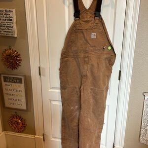 Carhartt FR men 40X34 double knee work overalls